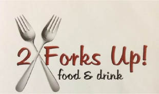 2 forks up restaurant logo