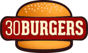 30 burgers - springfield logo