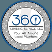 360 plumbing service logo