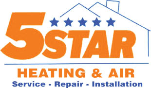 5 star charleston heating and  air logo
