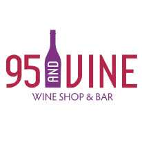 95 & vine shop & bar logo