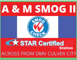 a&m smog  star certified smog center logo