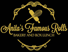 anita's famous rolls logo