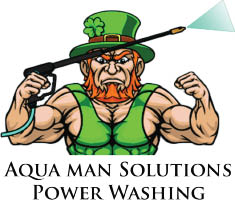 aqua man solutions power washing logo