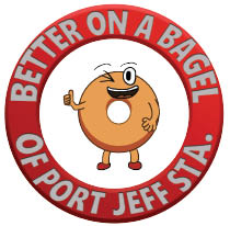 better on a bagel of port jeff sta. logo