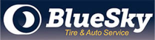 bluesky tire and auto service logo