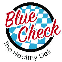 blue check deli logo
