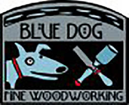 blue dog fine woodworking logo