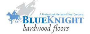 blue knight hard wood floors logo