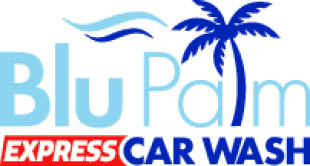 blu palm express car wash logo