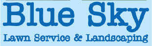 blue sky lawn service logo