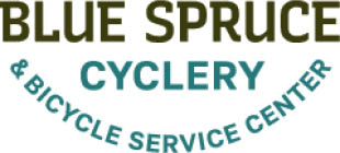 blue spruce cyclery logo