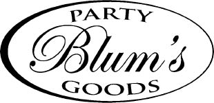 blum's paper / party goods logo