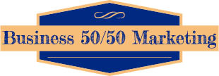 business 50/50 marketing logo