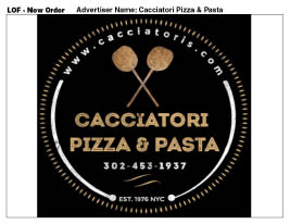 cacciatoris pizza & pasta logo