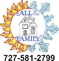 all in the family heating and air logo