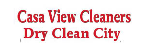 dry clean city / casa view cleaners logo