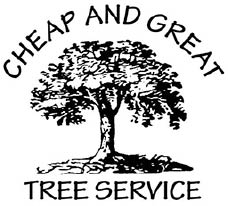 cheap and great tree service logo
