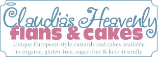 claudia's heavenly flans & cakes logo