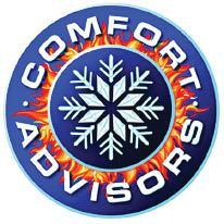 comfort advisors heating and air conditioning logo