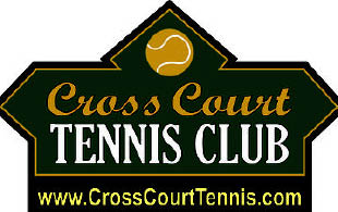 cross court tennis logo