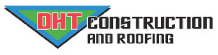 dht construction and roofing logo