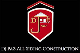 dj paz all siding & roofing construction logo