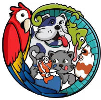 denny's pet world + logo