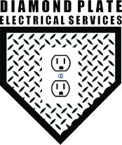 diamond plate electric logo