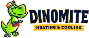 dinomite heating and cooling logo