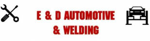 e & d automotive & welding logo