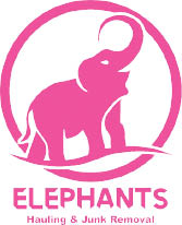 elephants hauling & junk removal logo