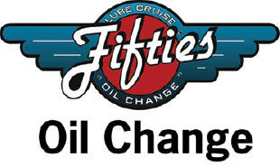 fifties lube & oil change logo