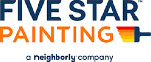 five star painting - in logo