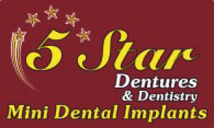 five star dentures logo