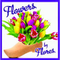 flowers by flores logo