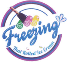 freezing thai rolled ice cream logo