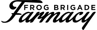 frog brigade farmacy logo
