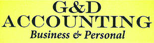 g & d accounting logo