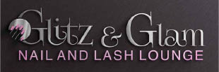 glitz & glam nail and lash lounge logo