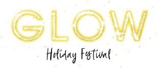 glow holiday festival logo