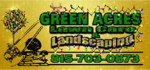 green acres lawn care & landscaping logo