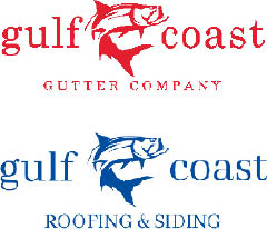 gulf coast gutter / gulf coast roofing & siding logo