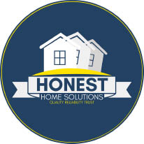 honest home solutions + ^ logo