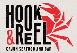 hook & reel cajun seafood & bar-lanham logo