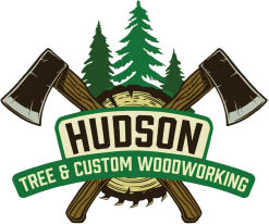 hudson tree & custom woodworking logo