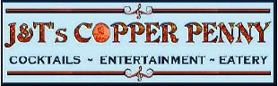 j&t's copper penny tavern logo