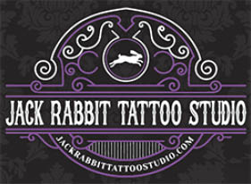 jack rabbit tattoo studio logo