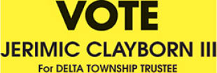 jerimic clayborn iii for delta township trustee logo
