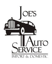 joe's auto service logo